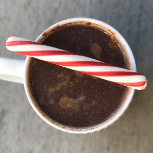 peppermint hot chocolate alcohol free cocktail